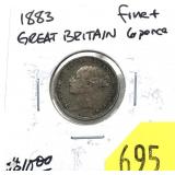 1883 British 6 pence