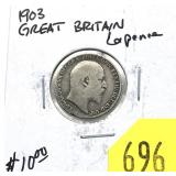 1903 British 6 pence