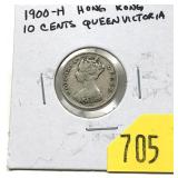 1900-H Hong Kong 10 cents