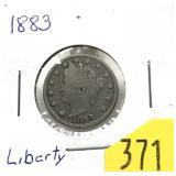 1883 Liberty Head nickel, no cents
