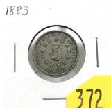 1883 Shield nickel