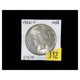 1926-S Peace dollar, AU