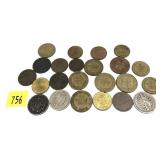 Lot of German coins, 22 pcs.