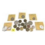 Lot of world coins, 21 pcs.
