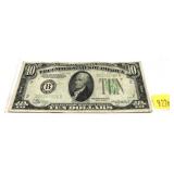 $10 Federal Reserve note, series of 1934A
