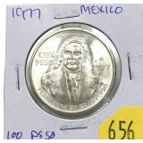 1977 Mexico 100 pesos, Unc.