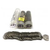 x3- Rolls BU nickels 1968-1970-S, -x3 rolls, Sold
