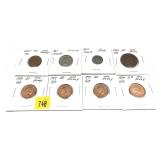 Lot of world coins, 8 pcs.