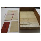 Lot Railroad paper, letters and booklet