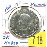 1964 Danish 5 kroners