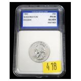 1963 Washington quarter, IGS slab certified