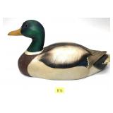 Mallard Drake Duck Decoy , bottom marked