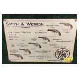 Smith & Wesson tin sign, 8" x 12"