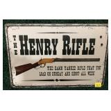 Henry tin sign, 8" x 12"