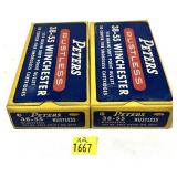 x2- Boxes of vintage .38-55 Winchester 255-grain