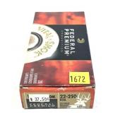 Box of .22-2250 REM 60-grain Nosler Partition