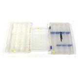 Lot, 3 plastic tackle cases, empty