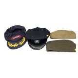 Lot: Assorted Caps includes Greece Police Monroe