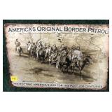 Native American tin sign, 8" x 12"