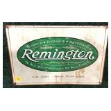 Remington tin sign, 8" x 12"