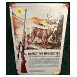 Savage 99 tin sign, 12" x 8"