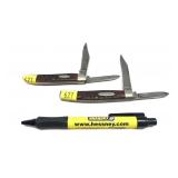 Lot, 2 Case knives: 6232 and 62987 2-blade