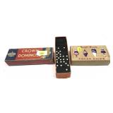 Lot, Crown dominos and Royal Flush poker chips