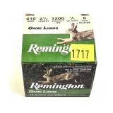 Box of .410 Ga. 2.5" No. 6 Remington game loads,