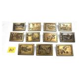 Lot, New York Duck Stamp pins, 1992-2002, 11 pcs.