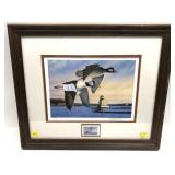 1999 duck stamp and signed and numbered print,