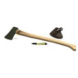 Axe marked U.S with leather sheath