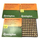 Lot, 3 boxes Remington No 97 (209) primers, 100