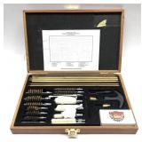 Gun cleaning kit in case