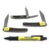 Lot, Case 855RB Schrade folding knife in plastic