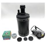 Lot: Celestron Telephoto 1250mm , Olympus 10-F