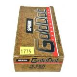 Box of .40 S&W 165-grain GDHP Speer Gold Dot