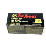 Box of 7.62 x 39mm 122-grain HP TulAmmo