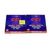 Lot of 200 CCi No. 550 magnum small pistol