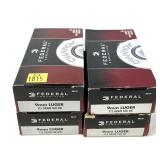 x4- Boxes of 9mm Luger 115-grain FMJ RN Federal