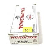 Box of .32 Auto 71-grain FMJ Winchester cartridges