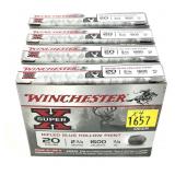 x4- Boxes of 20 Ga. 2.75" rifled hollow point