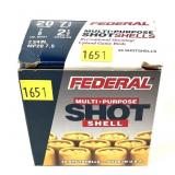 Box of 20 Ga. 2.75" No. 7.5 Federal Multi-Purpose