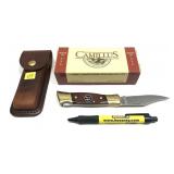 Camillus 1- Blade Folding Knife with leather