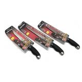 Lot, 3 KVD Filet Grade knives in package, 2-6"