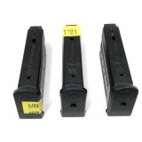 Lot, 3 Ruger SR9 9mm 9 Rd. magazines