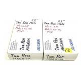 x2- Boxes of 7mm REM Mag. 50-grain Nosler