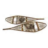 Early wooden snowshoes, 12" x 44"