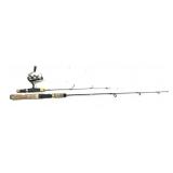 Lot, ice fishing rods, 1 with Mitchell reel