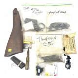 Lot: assorted gun parts, includes  Japanese