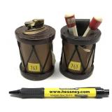 Pair of Drums (one with lighter) and Pair of